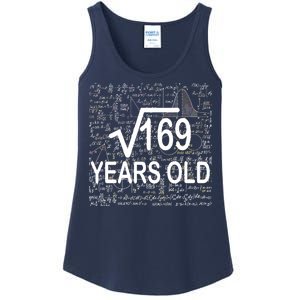 13th Birthday Square Root 169 Math Ladies Essential Tank