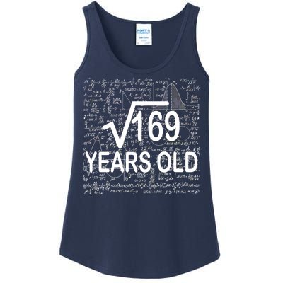 13th Birthday Square Root 169 Math Ladies Essential Tank