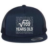 13th Birthday Square Root 169 Math Flatbill Hat