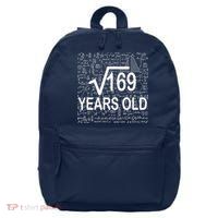 13th Birthday Square Root 169 Math 16 in Basic Backpack