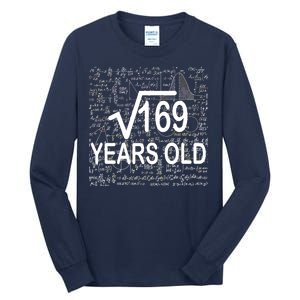 13th Birthday Square Root 169 Math Tall Long Sleeve T-Shirt