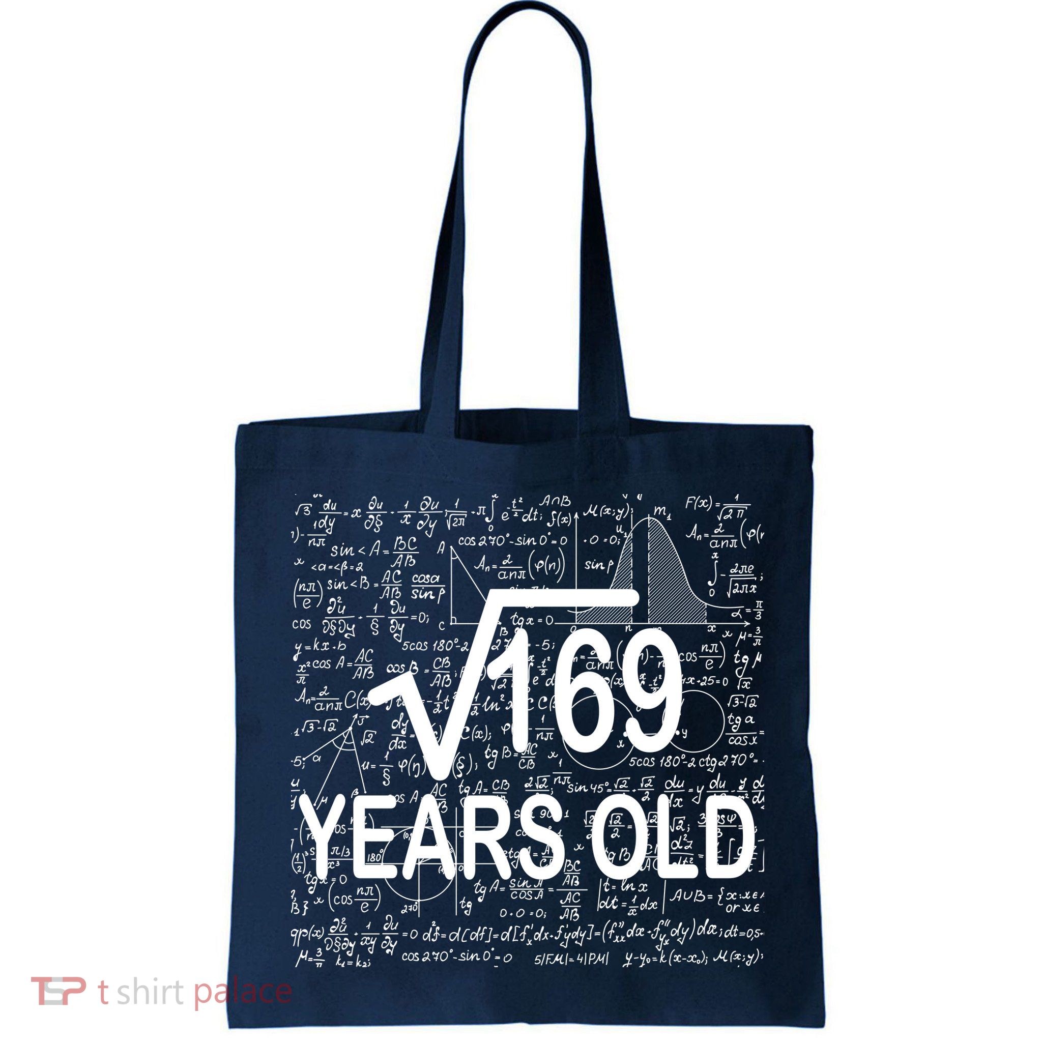 13th Birthday Square Root 169 Math Bag