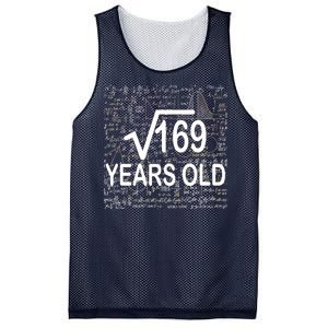 13th Birthday Square Root 169 Math Mesh Reversible Basketball Jersey Tank