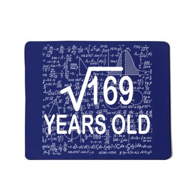 13th Birthday Square Root 169 Math Mousepad