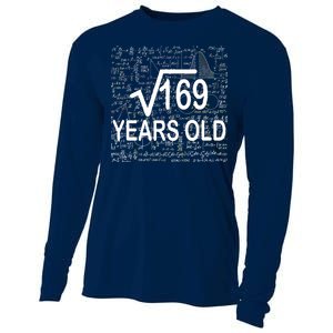 13th Birthday Square Root 169 Math Cooling Performance Long Sleeve Crew