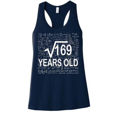 13th Birthday Square Root 169 Math Women's Racerback Tank