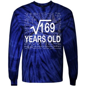 13th Birthday Square Root 169 Math Tie-Dye Long Sleeve Shirt