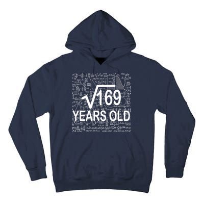 13th Birthday Square Root 169 Math Tall Hoodie