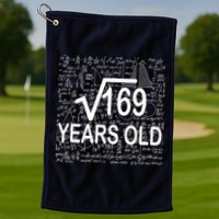 13th Birthday Square Root 169 Math Golf Towel