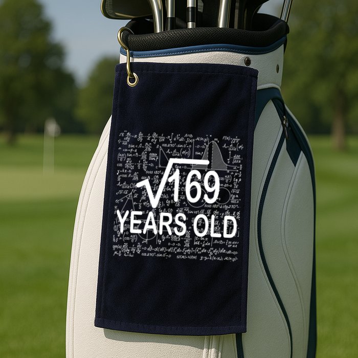 13th Birthday Square Root 169 Math Golf Towel