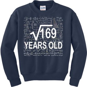 13th Birthday Square Root 169 Math Kids Sweatshirt