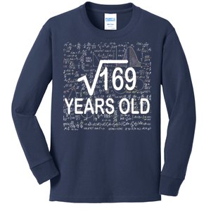 13th Birthday Square Root 169 Math Kids Long Sleeve Shirt