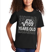 13th Birthday Square Root 169 Math Kids T-Shirt