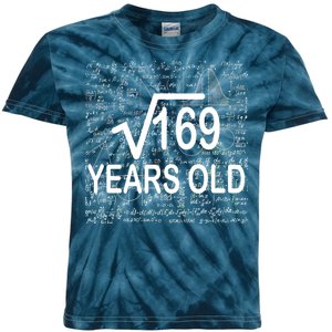 13th Birthday Square Root 169 Math Kids Tie-Dye T-Shirt