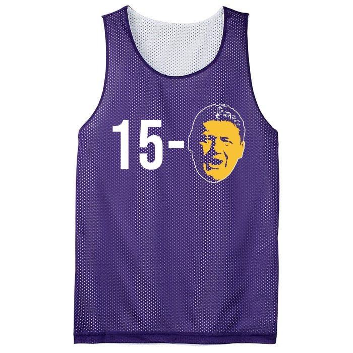 15-0 Louisiana Football Fans Mesh Reversible Basketball Jersey Tank