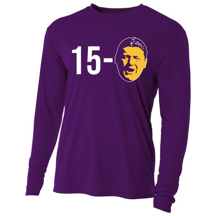 15-0 Louisiana Football Fans Cooling Performance Long Sleeve Crew