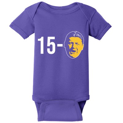 15-0 Louisiana Football Fans Baby Bodysuit