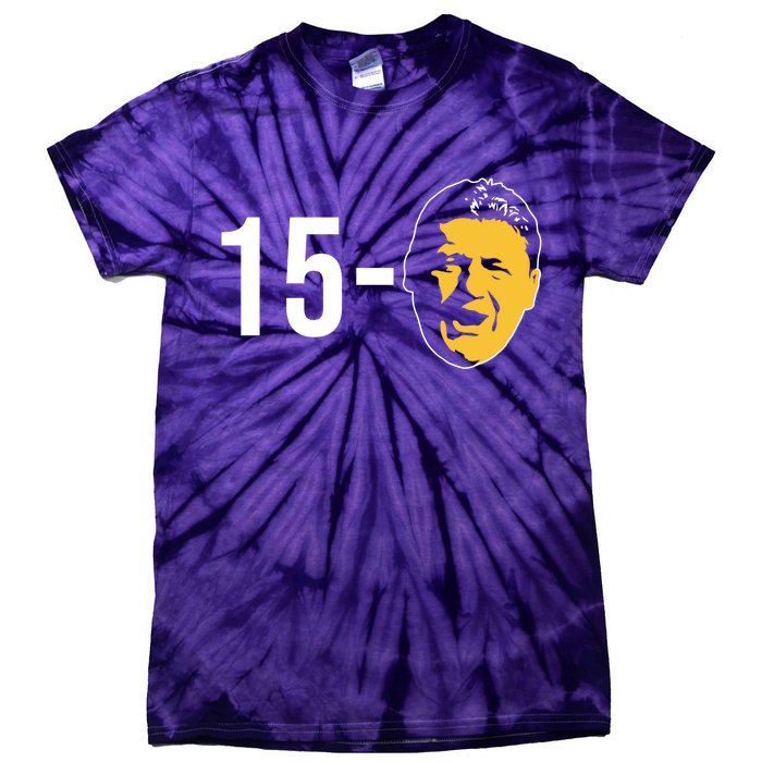 15-0 Louisiana Football Fans Tie-Dye T-Shirt