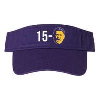 15-0 Louisiana Football Fans Valucap Bio-Washed Visor