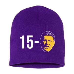 15-0 Louisiana Football Fans Short Acrylic Beanie