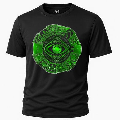 15 Fears Wheel Evil Green Eye Performance Shirt