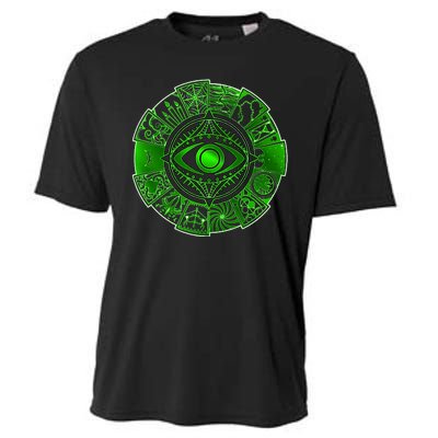 15 Fears Wheel Evil Green Eye Cooling Performance Crew T-Shirt