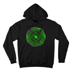 15 Fears Wheel Evil Green Eye Hoodie