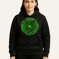 15 Fears Wheel Evil Green Eye Hoodie
