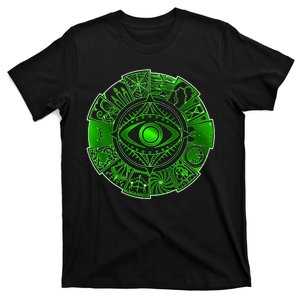 15 Fears Wheel Evil Green Eye T-Shirt