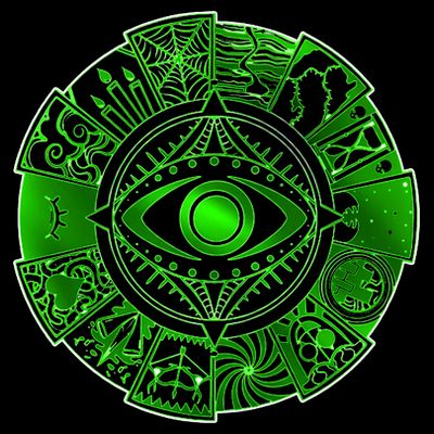 15 Fears Wheel Evil Green Eye T-Shirt