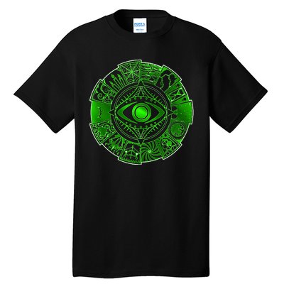 15 Fears Wheel Evil Green Eye Tall T-Shirt