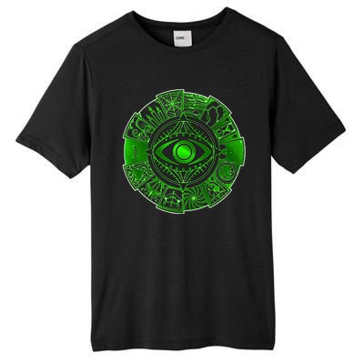 15 Fears Wheel Evil Green Eye Tall Fusion ChromaSoft Performance T-Shirt