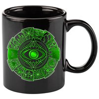 15 Fears Wheel Evil Green Eye 11oz C Handle Ceramic Mug