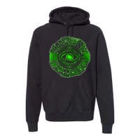 15 Fears Wheel Evil Green Eye Premium Hoodie