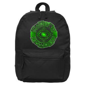 15 Fears Wheel Evil Green Eye 16 in Basic Backpack