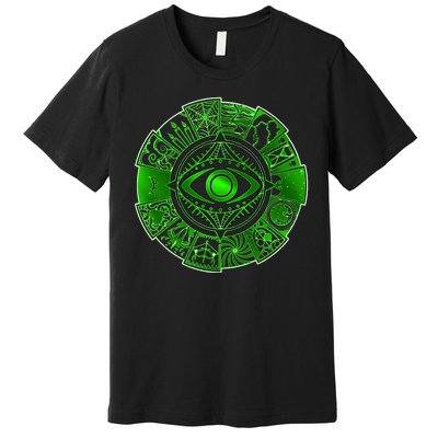 15 Fears Wheel Evil Green Eye Premium T-Shirt