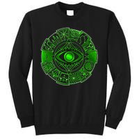 15 Fears Wheel Evil Green Eye Tall Sweatshirt