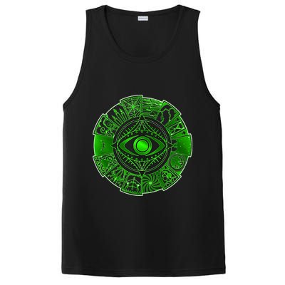 15 Fears Wheel Evil Green Eye PosiCharge Competitor Tank