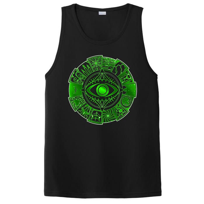 15 Fears Wheel Evil Green Eye PosiCharge Competitor Tank