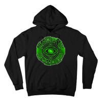 15 Fears Wheel Evil Green Eye Tall Hoodie