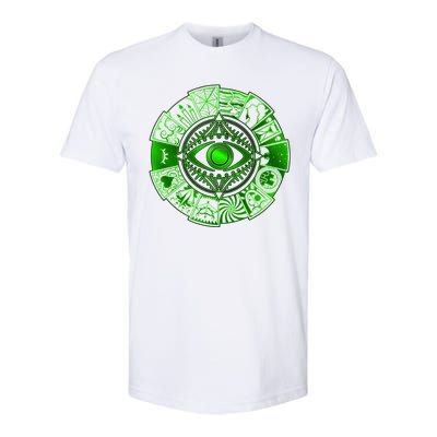 15 Fears Wheel Evil Green Eye Softstyle CVC T-Shirt