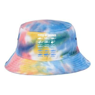 15 Types of Sharks Tie Dye Newport Bucket Hat