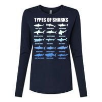 15 Types of Sharks Womens Cotton Relaxed Long Sleeve T-Shirt