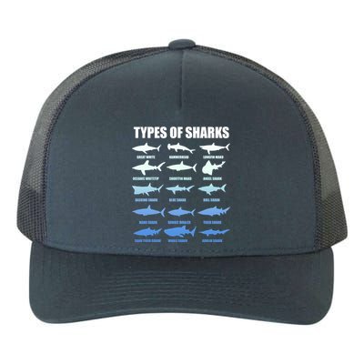 15 Types of Sharks Yupoong Adult 5-Panel Trucker Hat