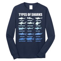 15 Types of Sharks Long Sleeve Shirt