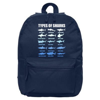 15 Types of Sharks 16 in Basic Backpack