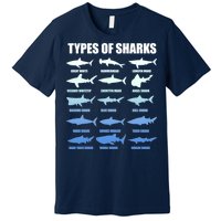 15 Types of Sharks Premium T-Shirt