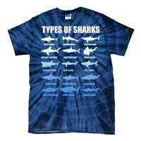 15 Types of Sharks Tie-Dye T-Shirt