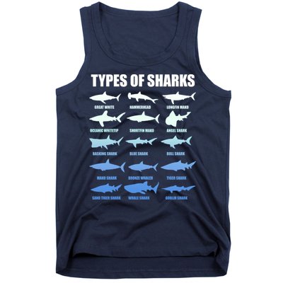 15 Types of Sharks Tank Top