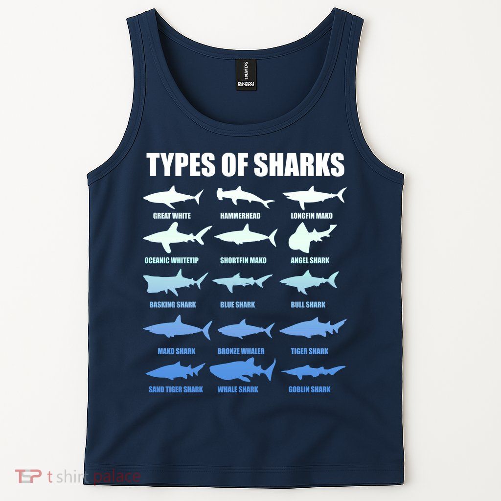 15 Types of Sharks Tank Top